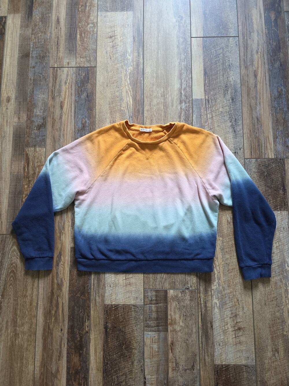 Marine Layer - Sunset Ombre Cropped Sweatshirt - Women's M - Multi